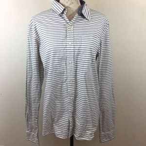Jachs Mens Striped Long Sleeve Button Up L